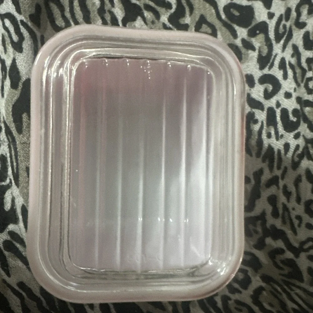 Vintage PYREX Made in USA 501-B Refrigerator Dish with Clear Lid